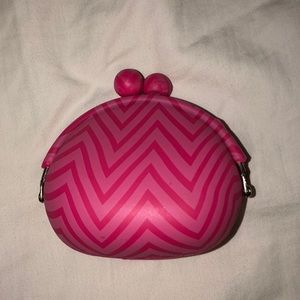 Pink Zig-Zag Coin Purse